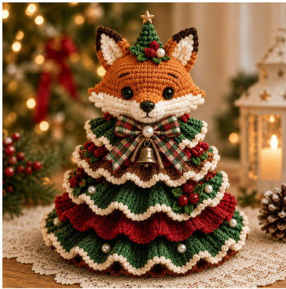 🎄Crochet Animal Christmas Tree DIY Kit – Stitch a Little Christmas Magic