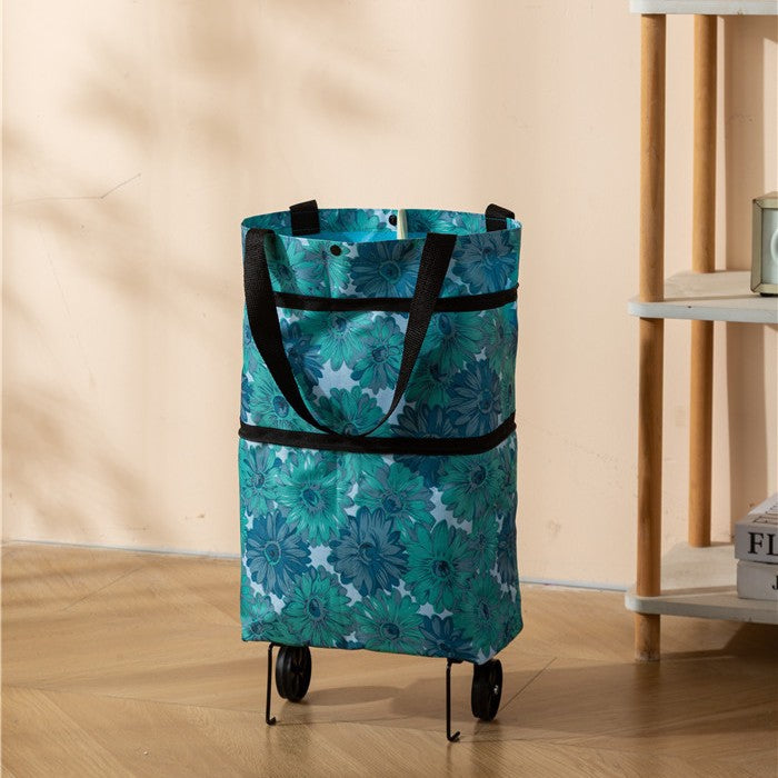 2-in-1 Foldable Shopping Cart
