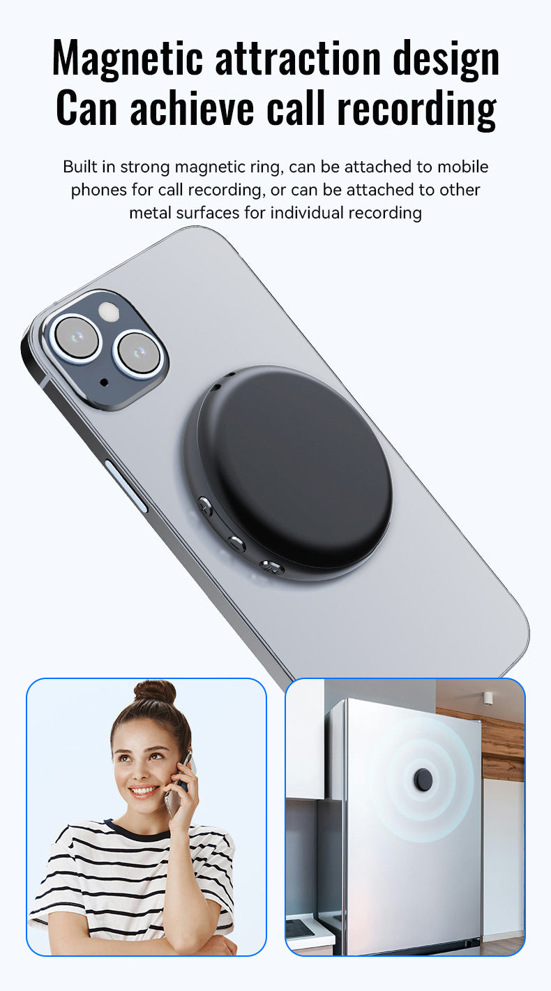 🎙 AI Smart Magnetic Bluetooth Voice Recorder | Real-Time Transcription & 60-Language Translation