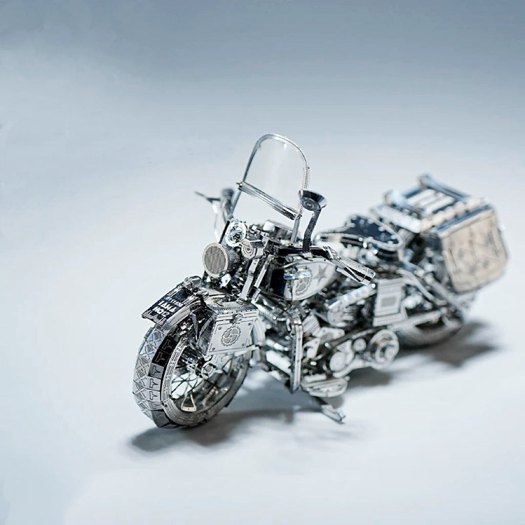 🔥Silver Motorcycle 3D Metal Assembly Puzzle