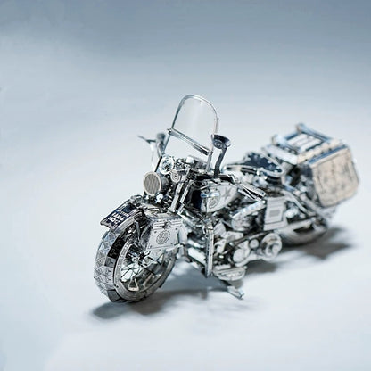🔥Silver Motorcycle 3D Metal Assembly Puzzle