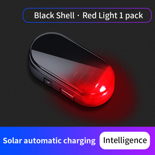 🚨Solar-Powered Simulated Car Alarm Light （2PCS）– Light-Sensing LED Security Warning Flasher