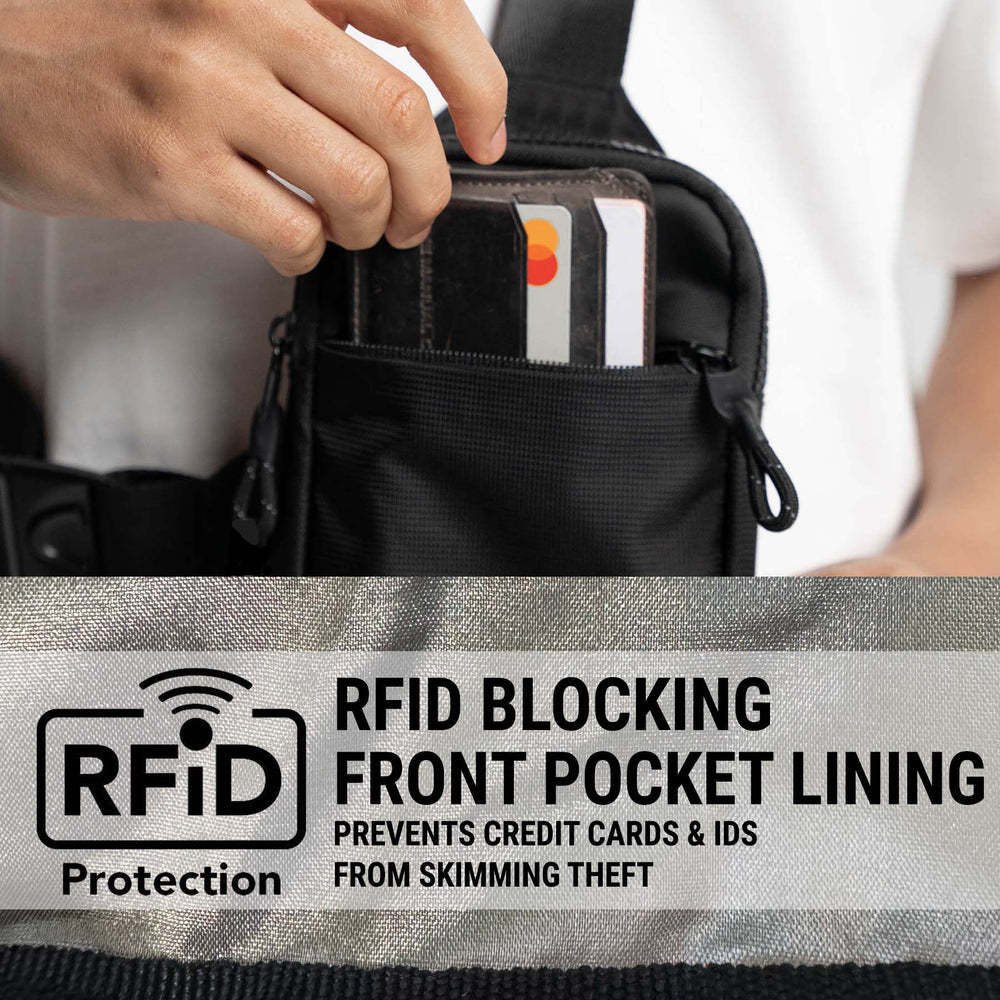 🛡️Anti‑Theft RFID Blocking Sling Bag | Lightweight Crossbody Travel Pack