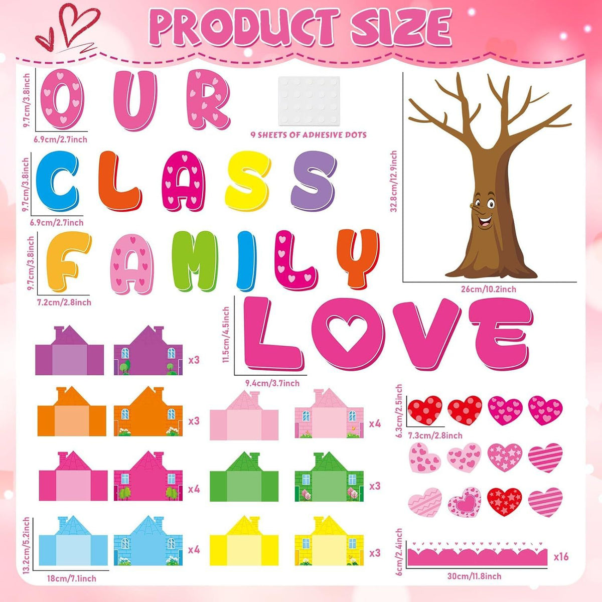 🏫 Our Class Family Bulletin Board Decor | Student Photo Frame Cutout Set