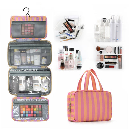🎀 Hanging Travel Toiletry Bag | Multi-Compartment Waterproof Makeup Organizer