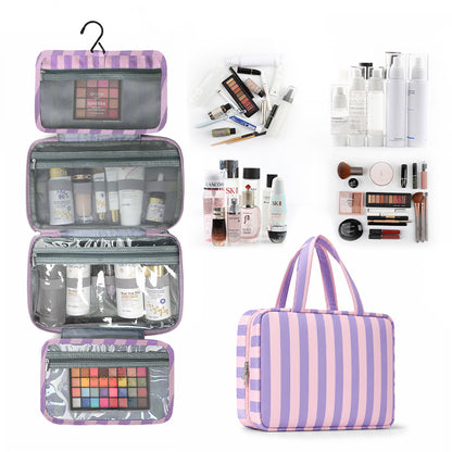 🎀 Hanging Travel Toiletry Bag | Multi-Compartment Waterproof Makeup Organizer