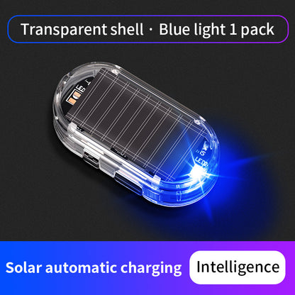 🚨Solar-Powered Simulated Car Alarm Light （2PCS）– Light-Sensing LED Security Warning Flasher
