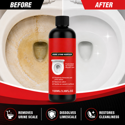 ✨🧪 Powerful Toilet Cleaner | Effortlessly removes years of urine stains and limescale—no strenuous scrubbing required.