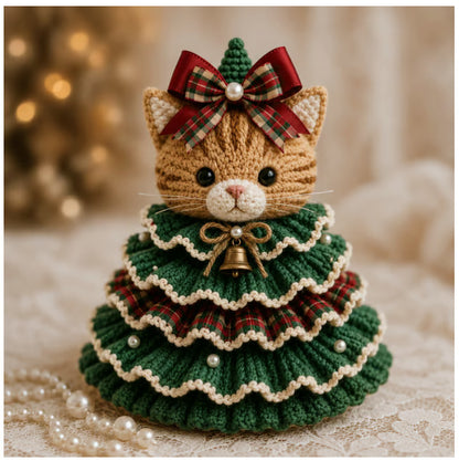 🎄Crochet Animal Christmas Tree DIY Kit – Stitch a Little Christmas Magic