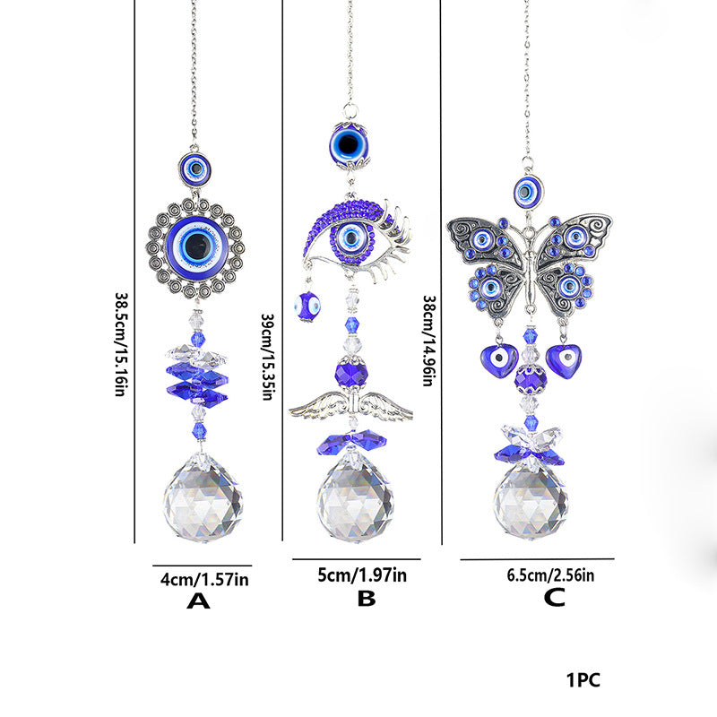 😈👁️Bohemian Style Crystal Light Catcher Decor