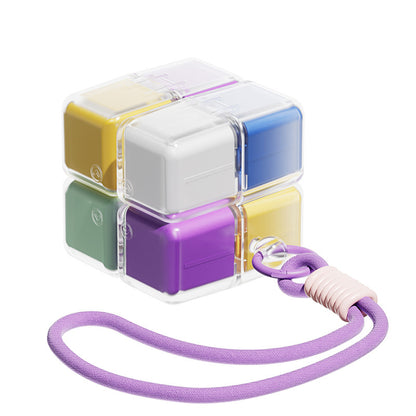 💊8-Compartment Rotating Cube Pill Organizer