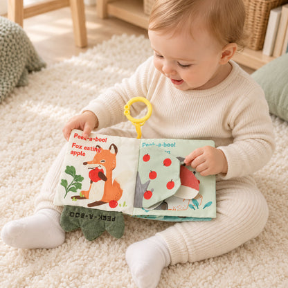 🌿Sensory Peekaboo Fabric Book for Infants