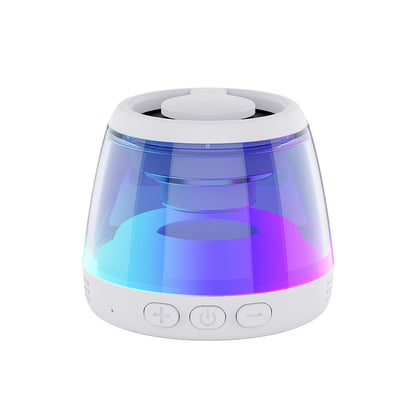 🧲🔊Mini Magnetic Bluetooth Speaker – 360° Stereo Sound, RGB Lights & TF Card