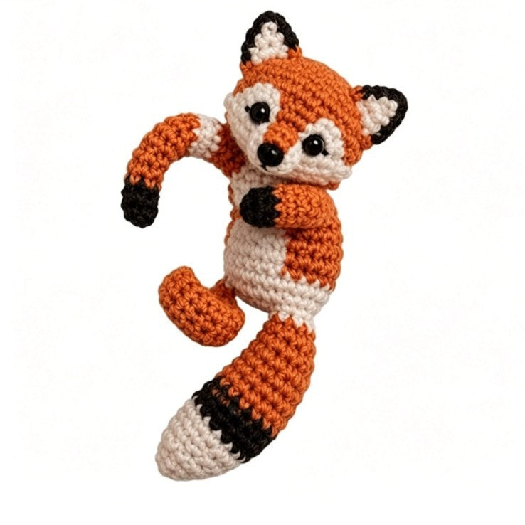 🐾 3D Hugging Animal Crochet Ear Cuff