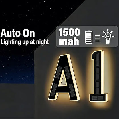 ☀️ Solar LED Illuminated House Numbers