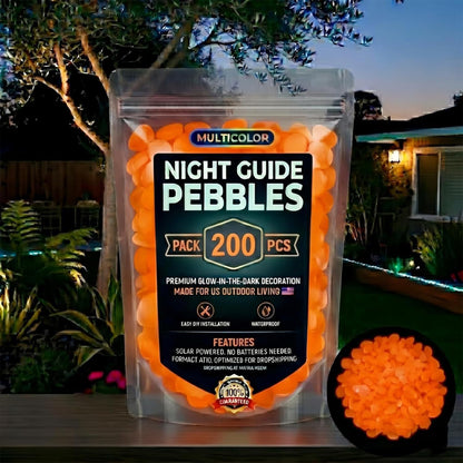 🌈Colorful Glow-in-the-Dark Garden Stones