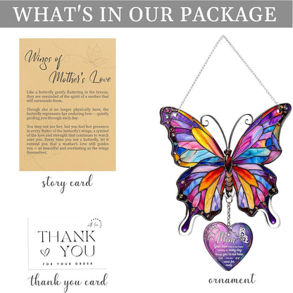 🦋 Butterfly and Rainbow Suncatcher with Story Card
