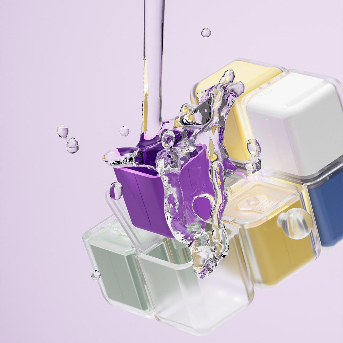 💊8-Compartment Rotating Cube Pill Organizer