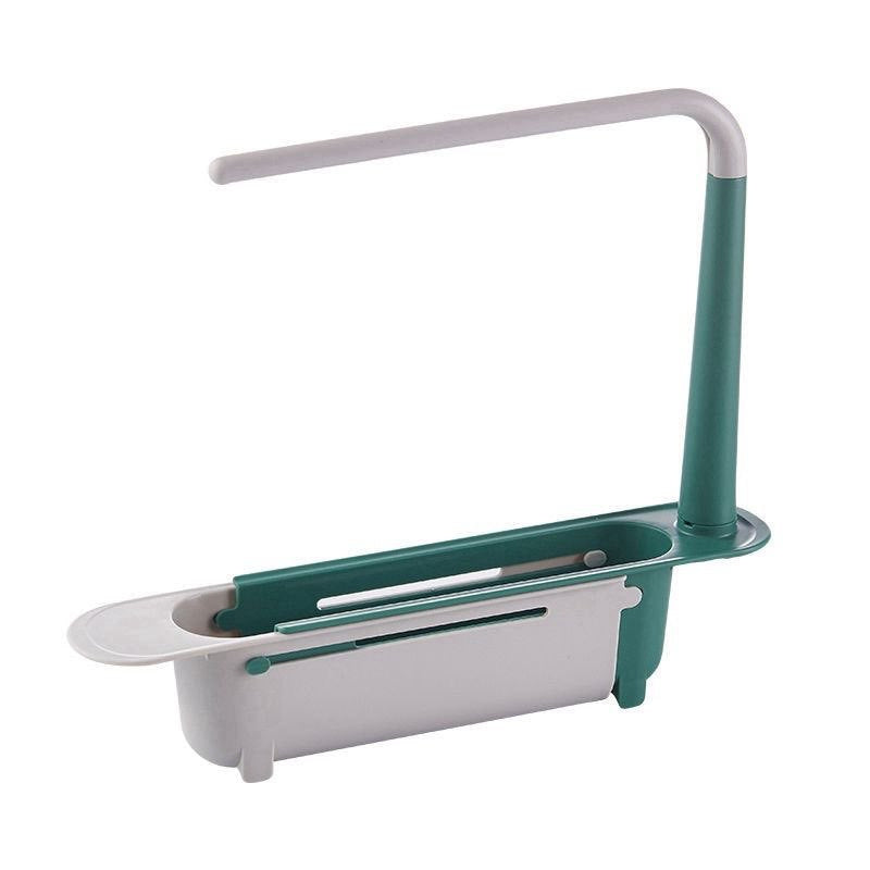 ✨ Adjustable Telescopic Sink Organizer – Drain, Dry & Declutter