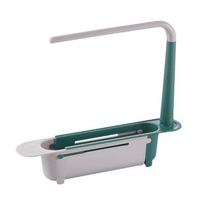 ✨ Adjustable Telescopic Sink Organizer – Drain, Dry & Declutter