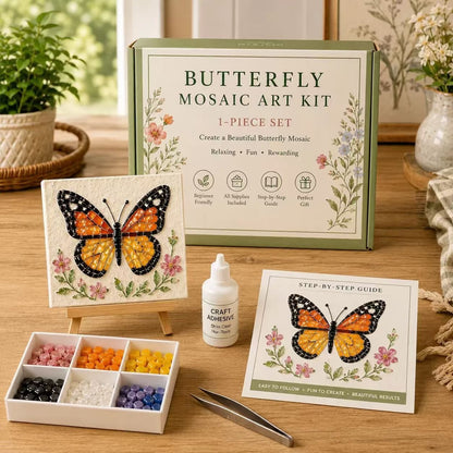 🪴 Garden Mosaic Art Craft Kit | Beginner Friendly DIY Glass Tile Mosaic Painting Set