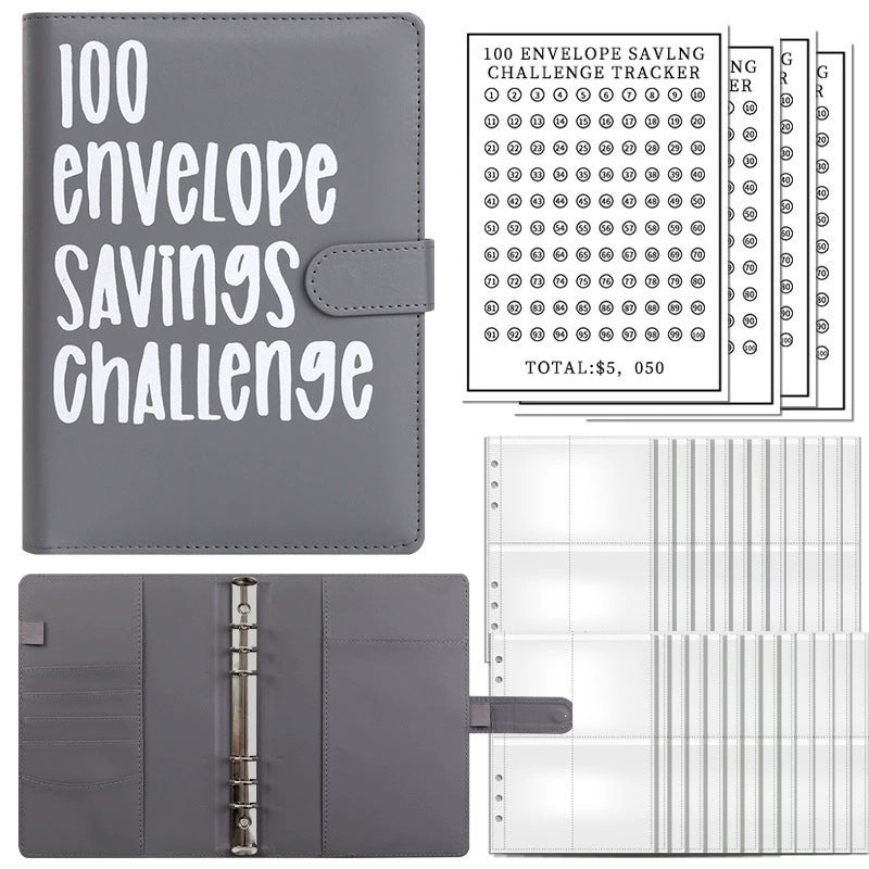 💰100-Day Money-Saving & Savings Logbook--$5,050 Savings Challenge Binder