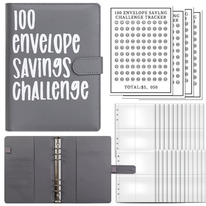 💰100-Day Money-Saving & Savings Logbook--$5,050 Savings Challenge Binder