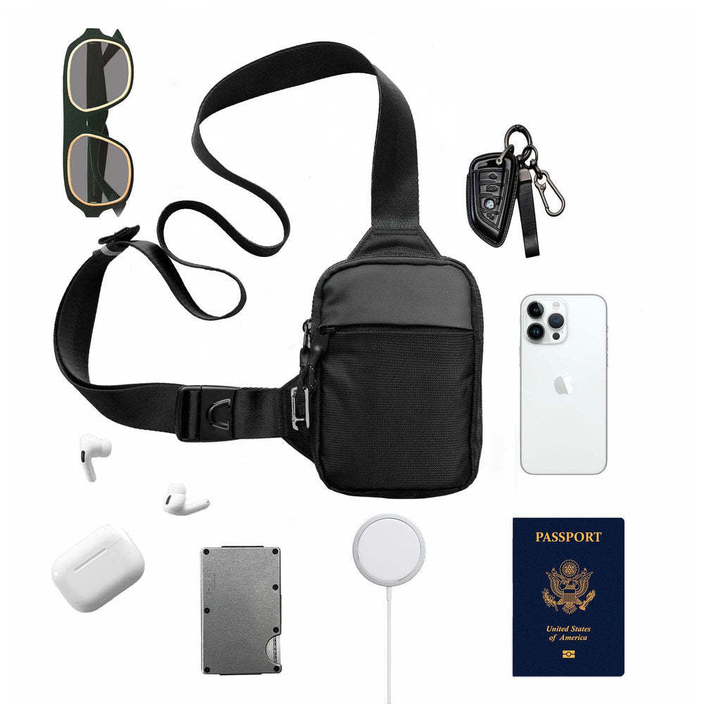 🛡️Anti‑Theft RFID Blocking Sling Bag | Lightweight Crossbody Travel Pack