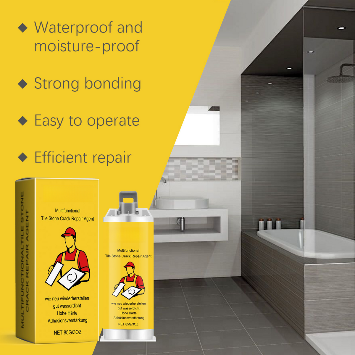 Multifunctional Tile Stone Crack Repair Agent