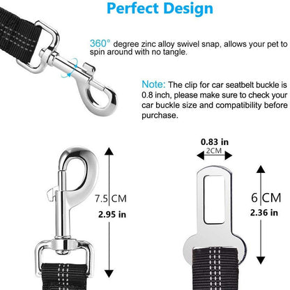 Adjustable Elastic Dog Car Seat Belt