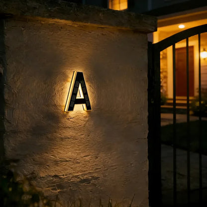☀️ Solar LED Illuminated House Numbers