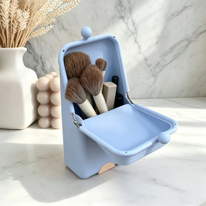 🌟Silicone Makeup Brush Holder | Portable Travel Makeup Brush Case