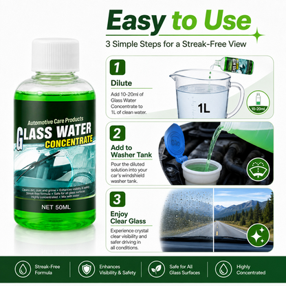 🚗Automotive Glass Water Concentrate| Windshield Cleaner Fluid