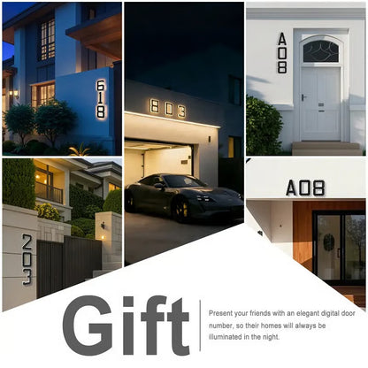 ☀️ Solar LED Illuminated House Numbers