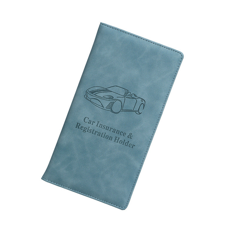 🚗 Car Registration & Insurance Document Holder | Premium PU Leather Vehicle Document Wallet