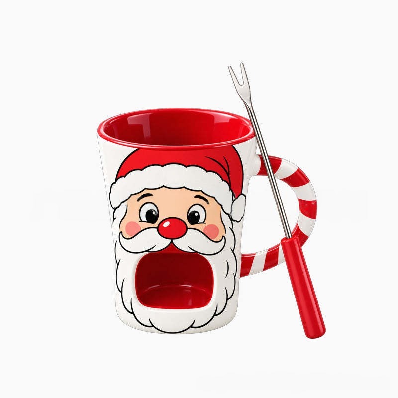 🎅🍫Santa Chocolate Fondue Mug|Christmas Chocolate Fondue Cup