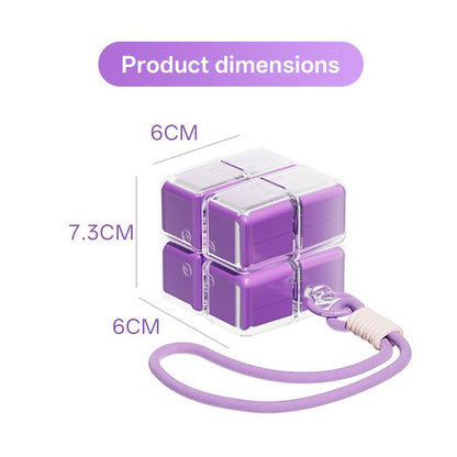 💊8-Compartment Rotating Cube Pill Organizer