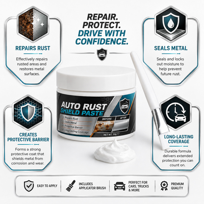🚗🛡️Car Metal Rust Repair Paste（2PCS）‑ Auto Rust Shield Anti‑Corrosion Restoration Cream, Long‑Lasting Protective Barrier for Car Metal Surfaces