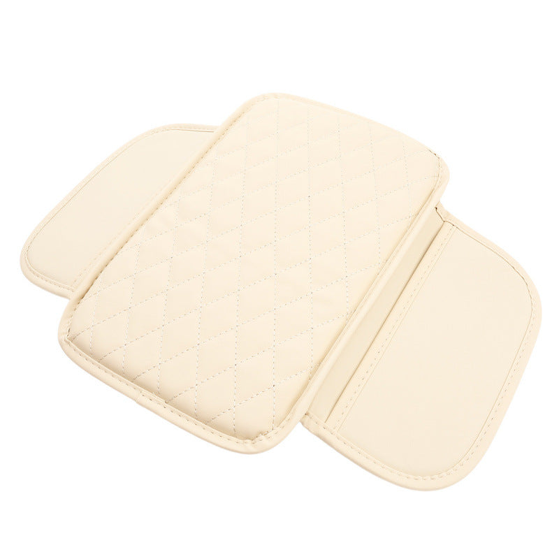 🚘 Car Center Console Armrest Riser – Padded Cushion with Side Storage & Non-Slip Base