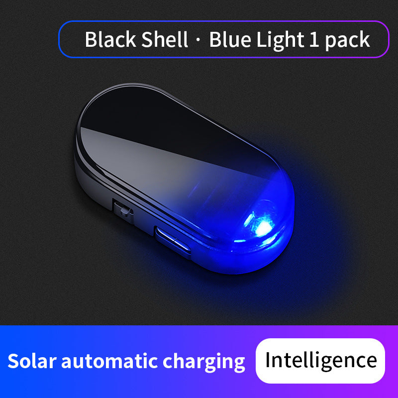🚨Solar-Powered Simulated Car Alarm Light （2PCS）– Light-Sensing LED Security Warning Flasher