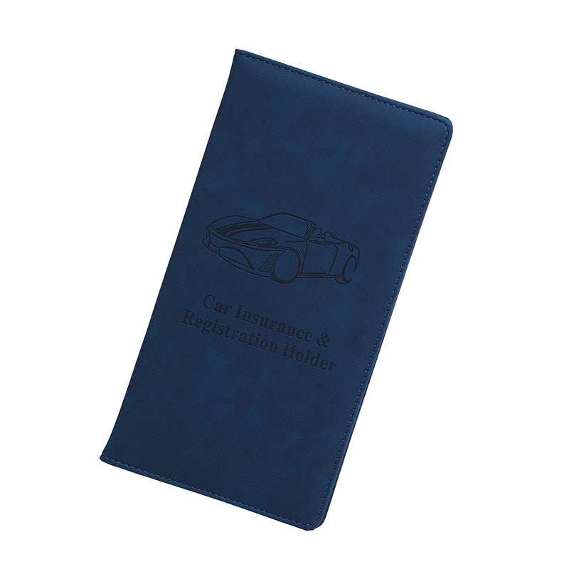 🚗 Car Registration & Insurance Document Holder | Premium PU Leather Vehicle Document Wallet