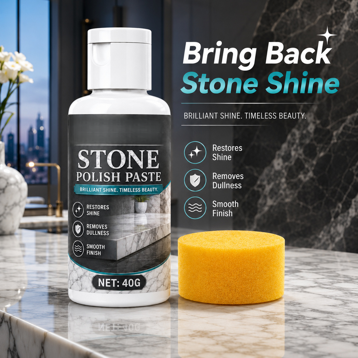🌟2PCS-Stone Polish Paste | Restore glossy shine for your stone surfaces ✨