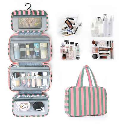 🎀 Hanging Travel Toiletry Bag | Multi-Compartment Waterproof Makeup Organizer