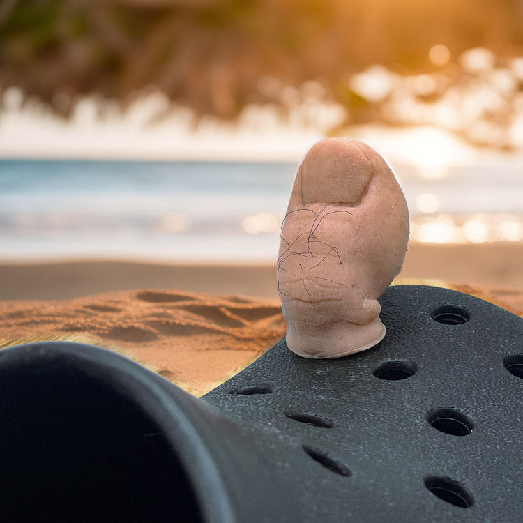 🦵 Realistic Toe-Shaped Clog Charms(10 Pieces) | Viral, Hilarious Prank Shoe Accessories