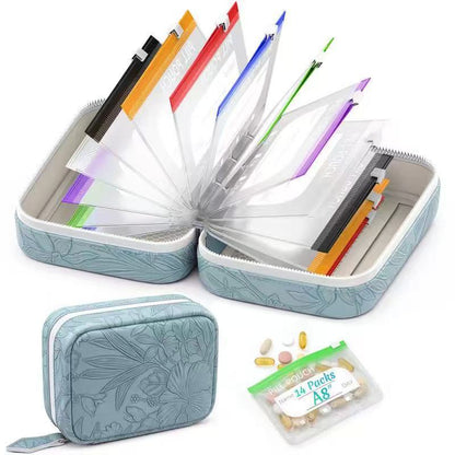 💊A8 Waterproof Pill Pouch Set –  14 Days of Meds & Vitamins💧Waterproof & Crush-Resistant Shell