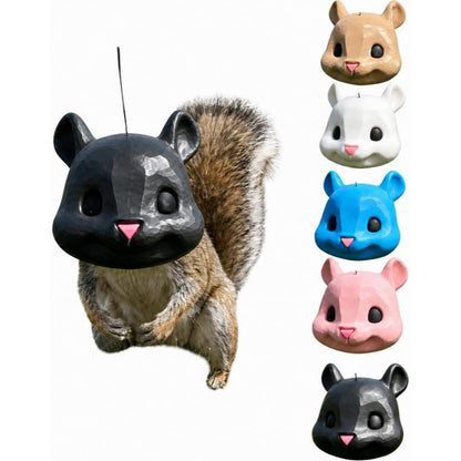 🐿️Squirrel Head Feeder - Big Funny Animal Head Squirrel Feeder for Outdoor Garden