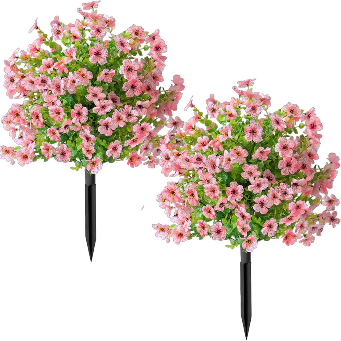 Artificial Outdoor Fake Flowers with Ground Stake