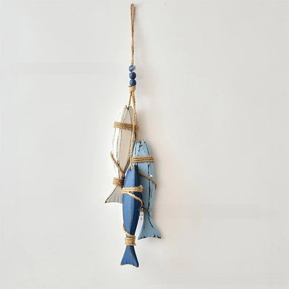 ⭐2026 HOT SALE🐟🌊Lighted Coastal Wooden Starfish & Fish Hanging Decor
