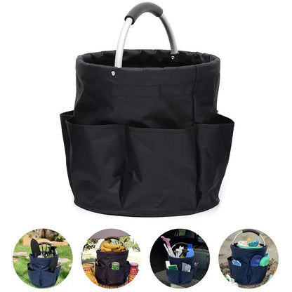 Fold‑able Garden Tool Storage Bucket Bag-All‑purpose Portable Organizer For Outdoor Daily‑use