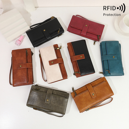 🛡️ Women's RFID Blocking Trifold Wallet-Keep your cards safe
